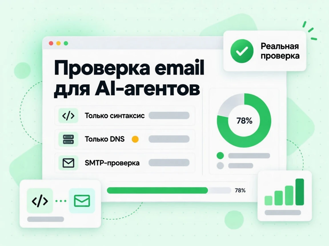 «Проверка email для AI-агентов» в отличие от проверок только синтаксиса или DNS