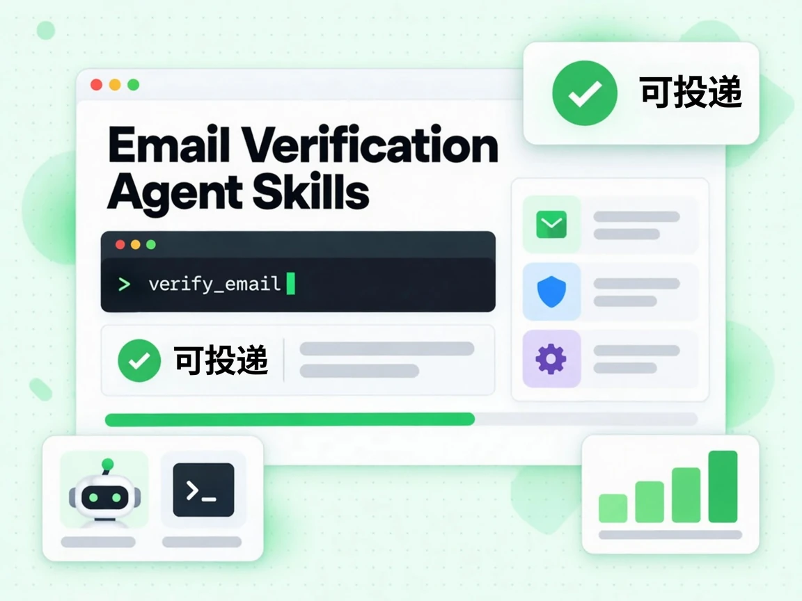 Email Verification Agent Skills 向 AI 智能体返回可投递的邮箱结果。