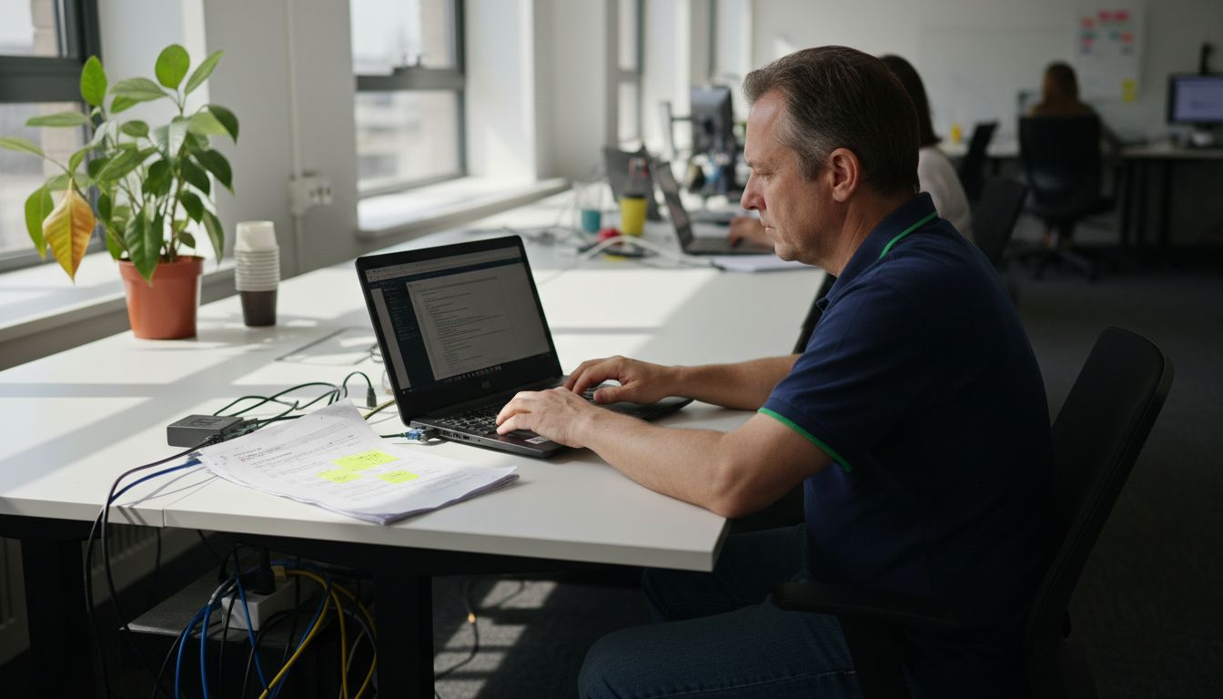 IT specialist integrating email verification API