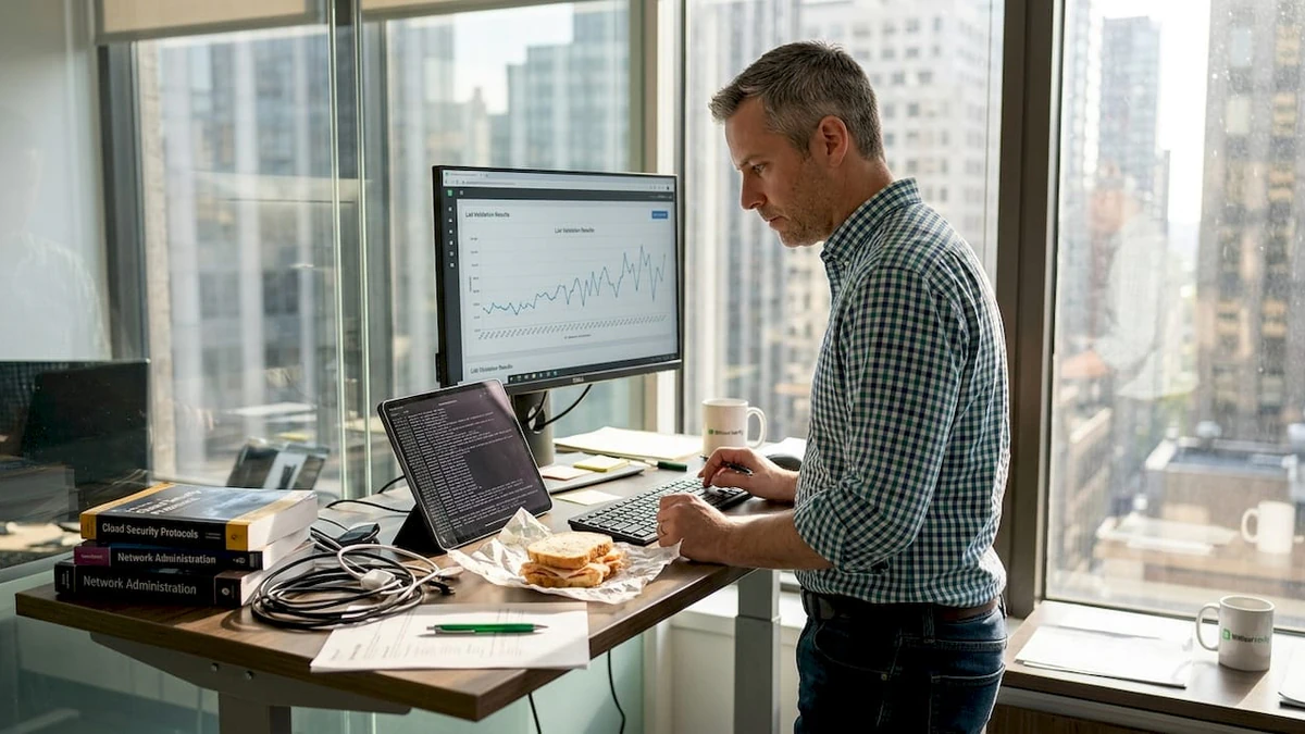 IT specialist reviewing email validation results
