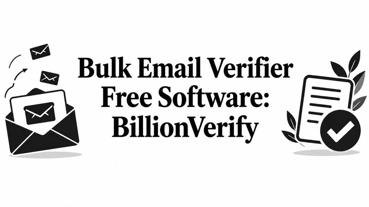 Zwarte enveloppen en een checklist met een vinkje naast gratis bulk-e-mailverificatiesoftware