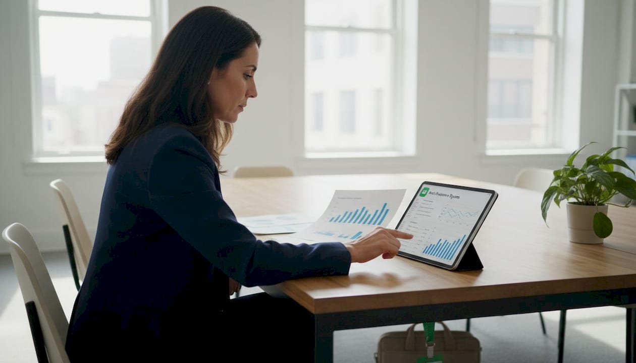 Professional reviewing benchmark deliverability metrics