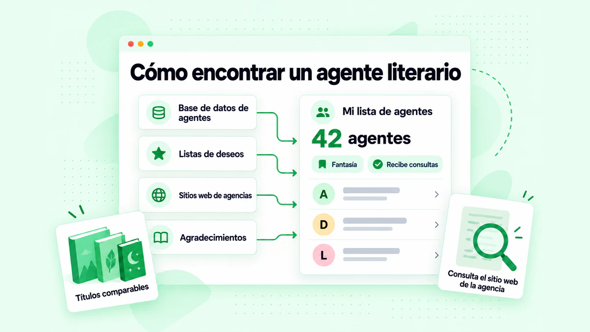 Cómo encontrar un agente literario: una base de datos de agentes, listas de deseos, sitios web de agencias y páginas de agradecimientos que alimentan una lista de agentes