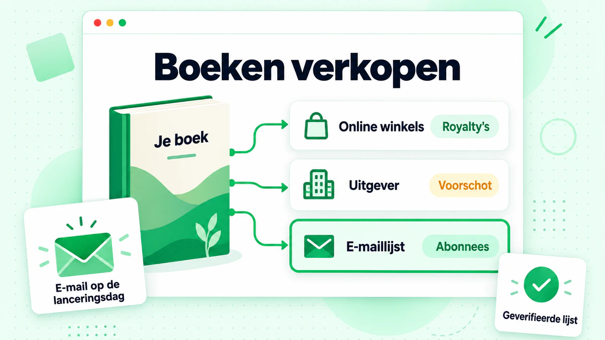 Hoe je boeken verkoopt: drie routes van één manuscript naar online winkels, een uitgever en een e-maillijst van de auteur