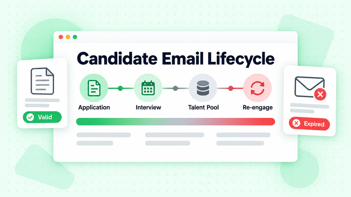 Tantangan verifikasi email HR: siklus email kandidat dari lamaran ke talent pool, dari valid menjadi kedaluwarsa