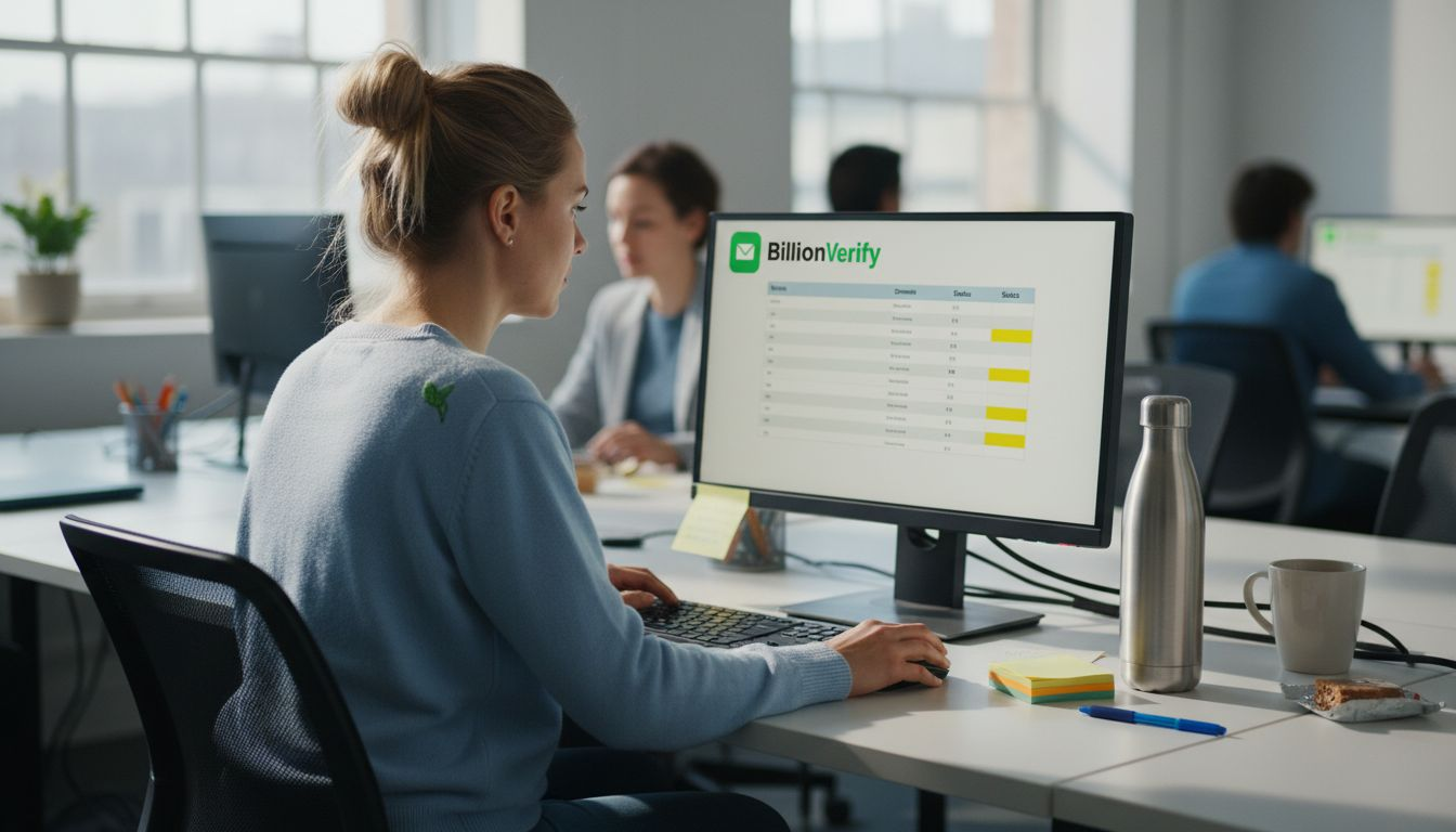 在桌面螢幕上檢查電子郵件驗證結果