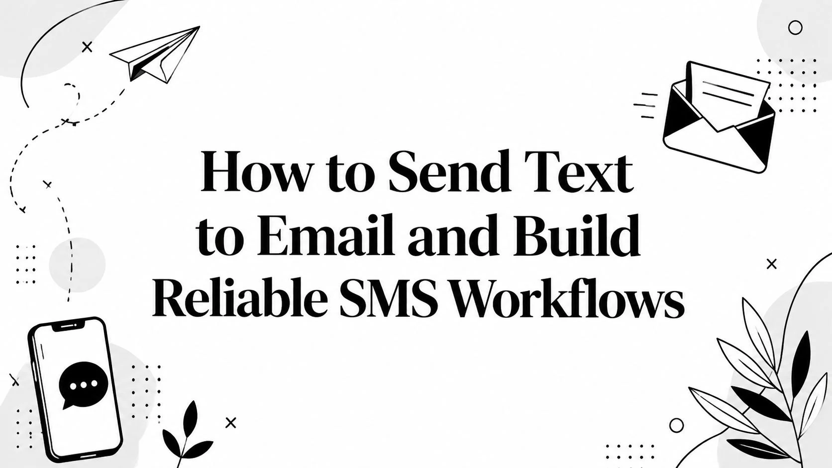 Cover Image for How to Send Text to Email and Build Reliable SMS Workflows