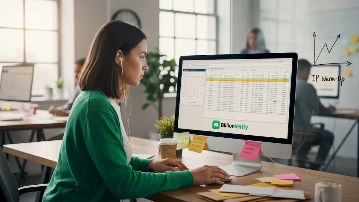 Email marketer tracks IP warm-up progress