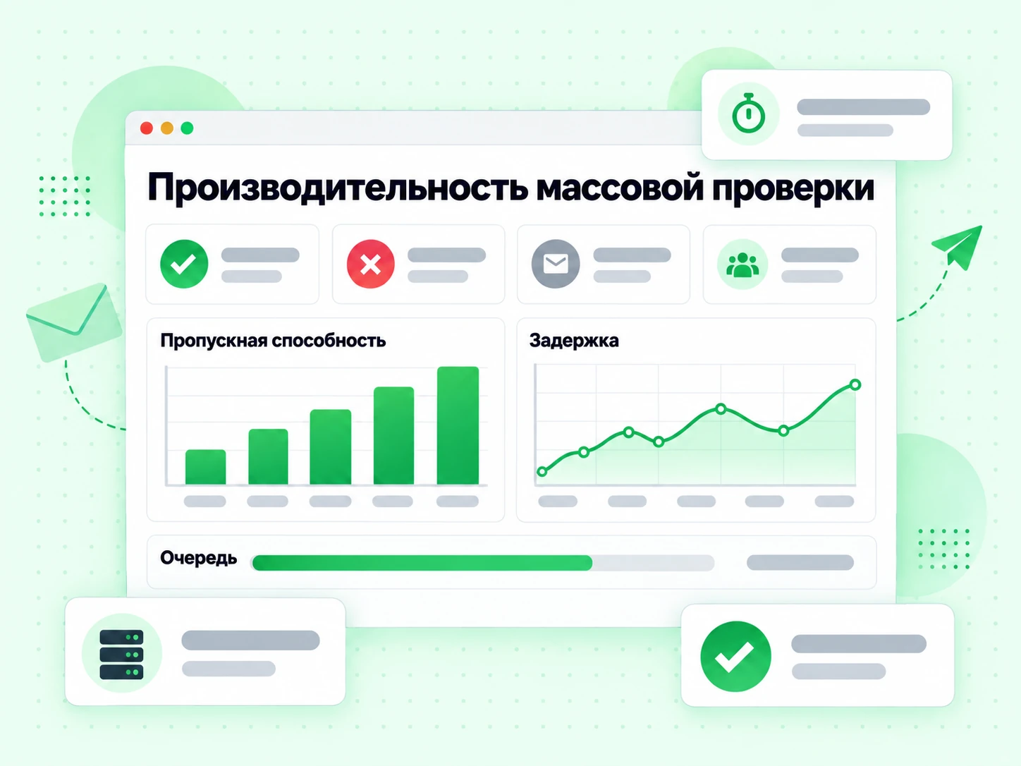 Производительность массовой проверки BillionVerify: скорость и пропускная способность