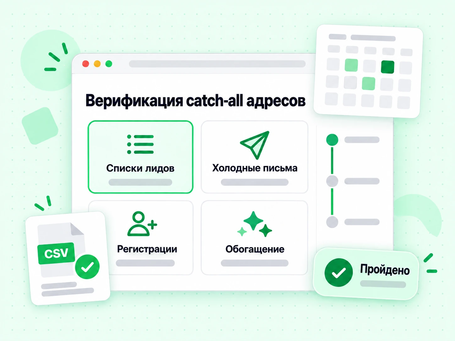 Верификация catch-all адресов в лидах, cold email, регистрациях и обогащении данных