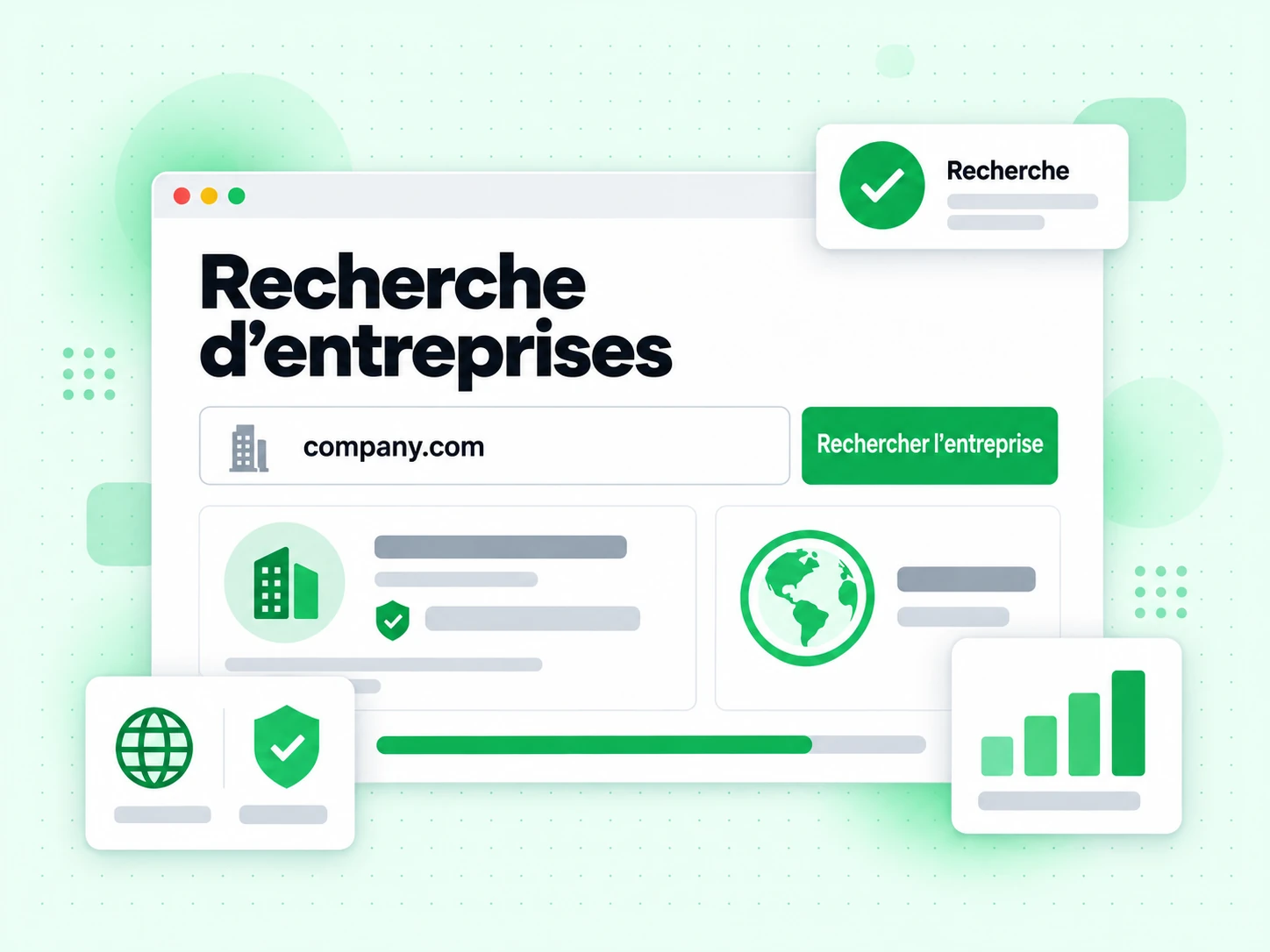 Recherche d'entreprises : interface avec Rechercher l'entreprise, Recherche, *4ul9CىRBG ?ԡ*a~yja|, 7c