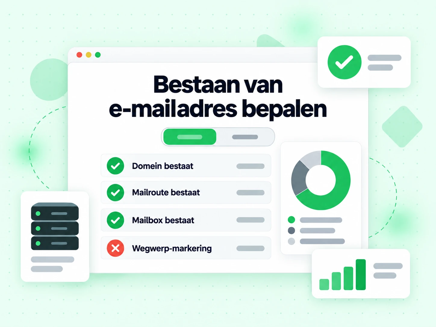 Bestaan van e-mailadres bepalen met regels Domein bestaat, Mailroute bestaat en Mailbox bestaat