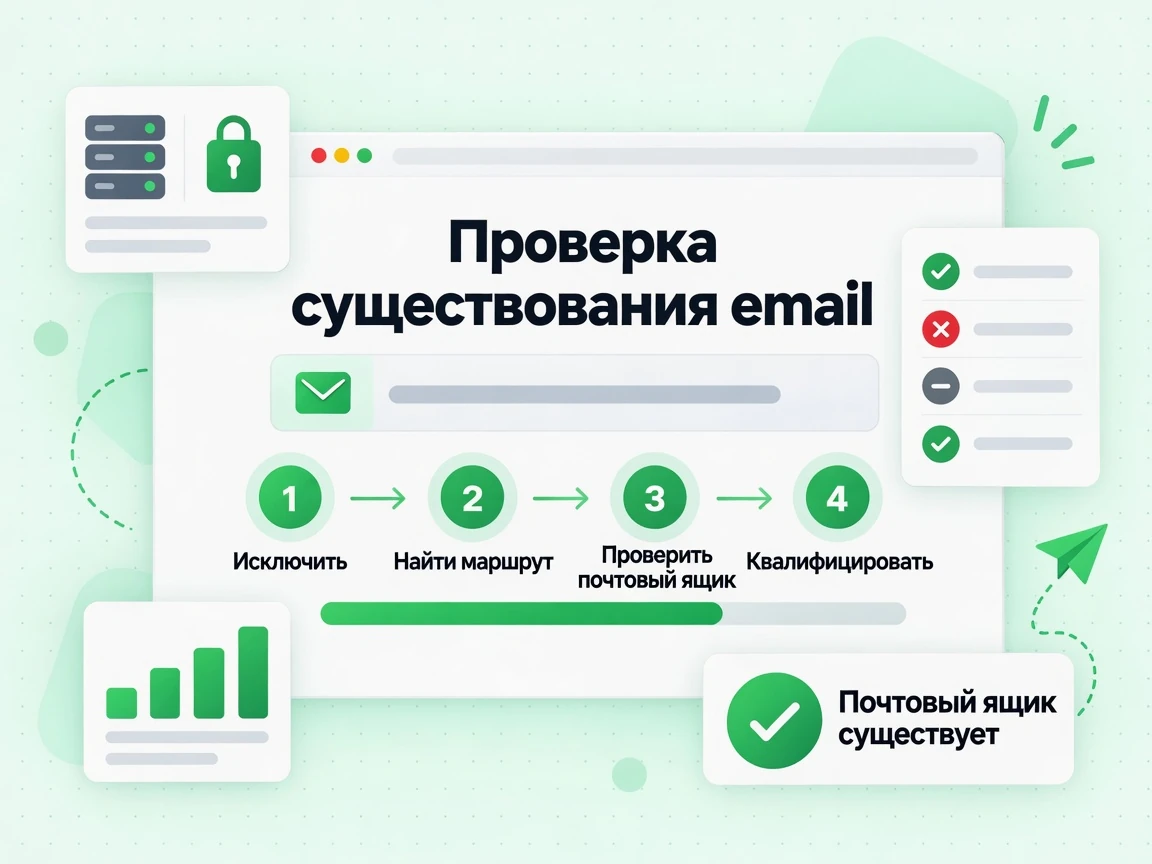 Проверка существования email: четыре шага от отсева до проверки ящика