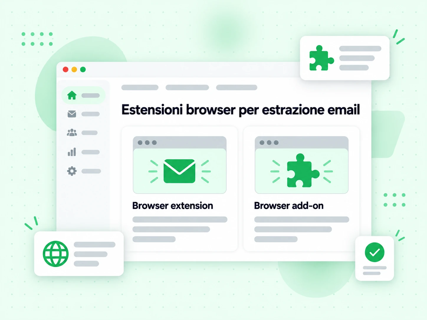 Estensioni browser per estrazione email per Chrome e Firefox
