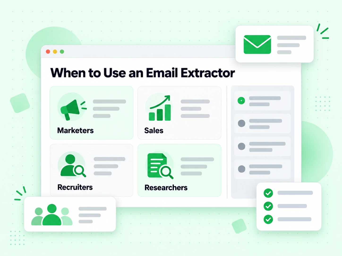 When to Use an Email Extractor for marketers, sales, recruiters, and researchers