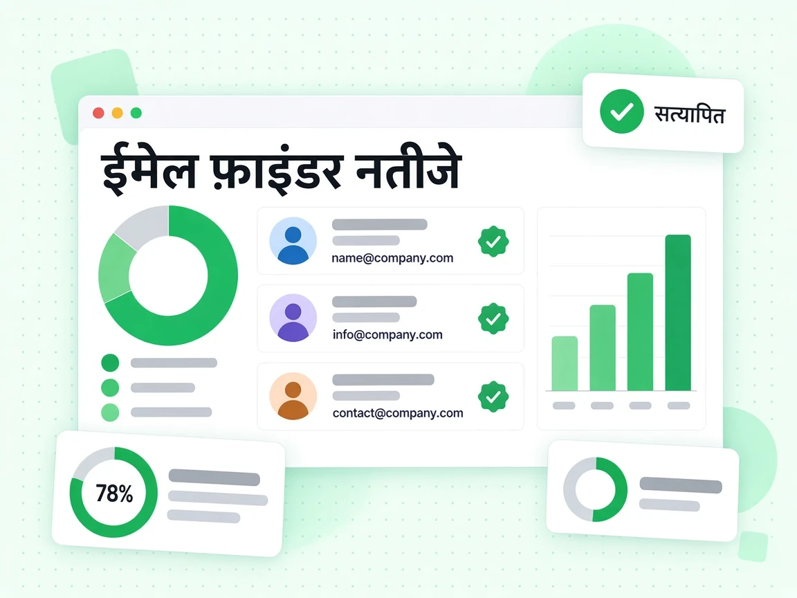 ईमेल फ़ाइंडर नतीजे एक व्यक्ति के लिए कई वर्क ईमेल उम्मीदवार सूचीबद्ध करते हैं