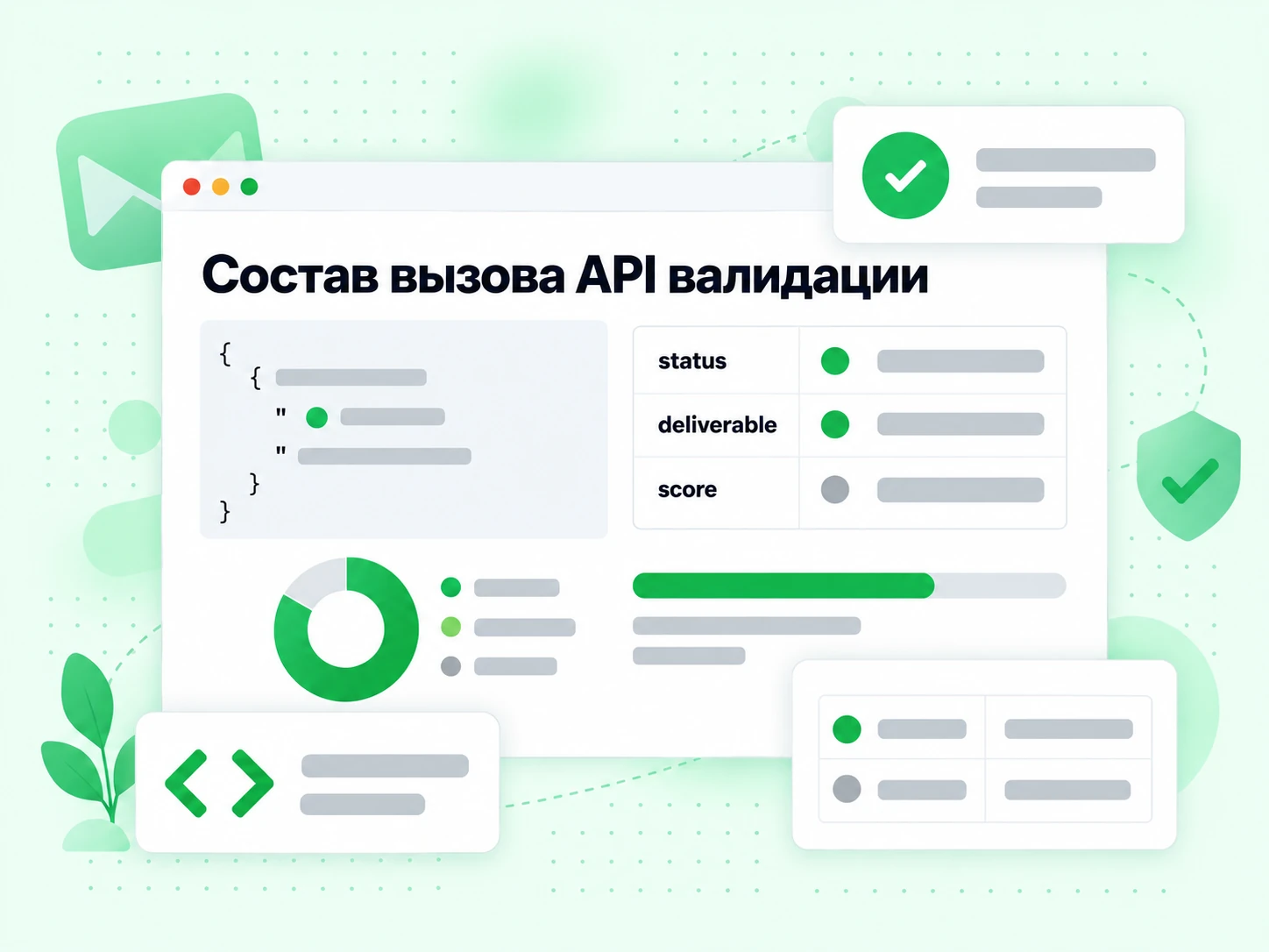 Состав вызова API валидации: поля ответа BillionVerify с оценкой и флагами