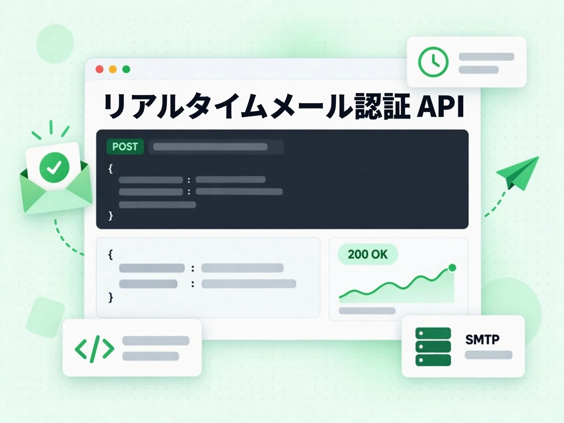 リアルタイムメール認証 API は SMTP 探査の後に 200 OK のレスポンスを返す