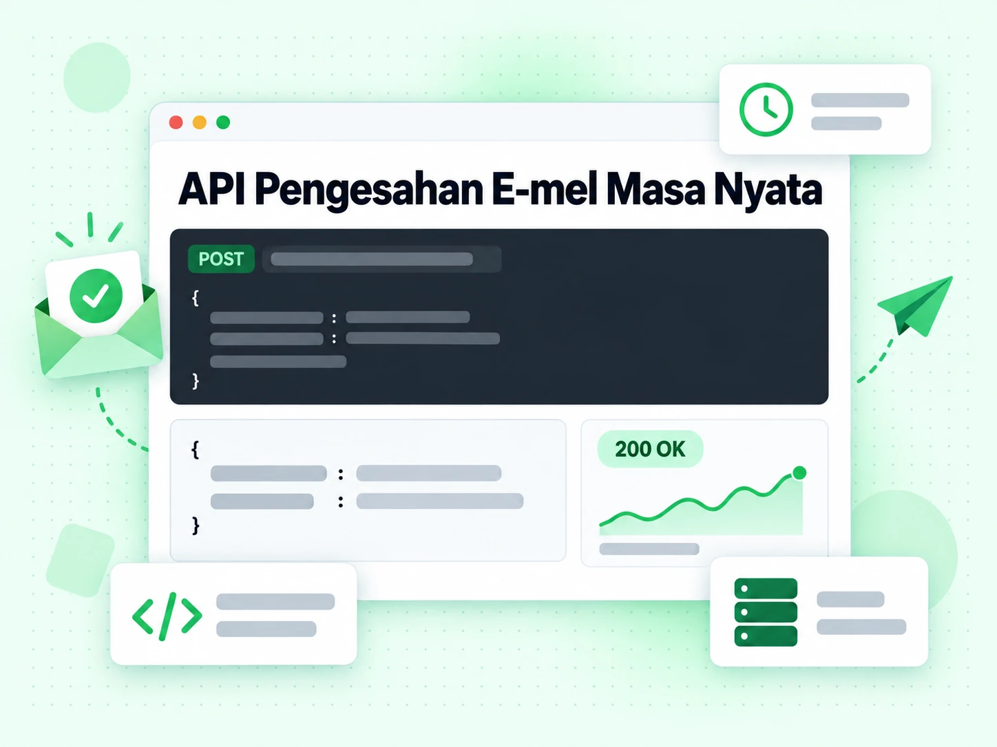 API Pengesahan E-mel Masa Nyata memulangkan respons 200 OK selepas siasatan SMTP