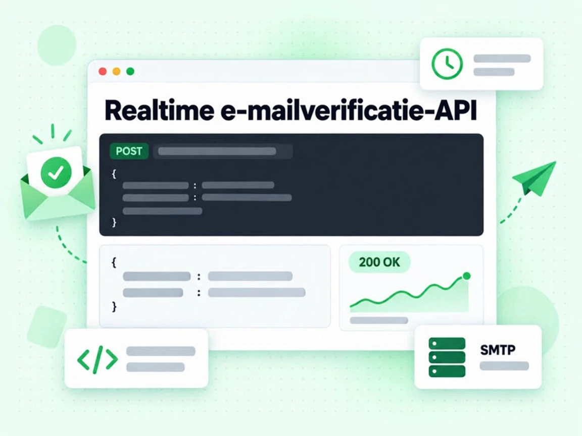 Realtime e-mailverificatie-API die na een SMTP-controle een 200 OK-antwoord teruggeeft