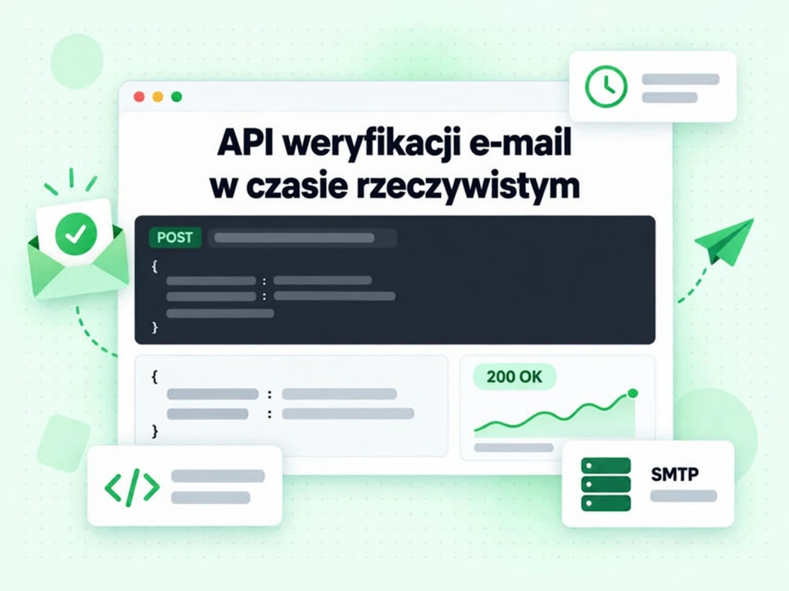 API weryfikacji e-mail w czasie rzeczywistym zwraca odpowiedź 200 OK po próbie SMTP