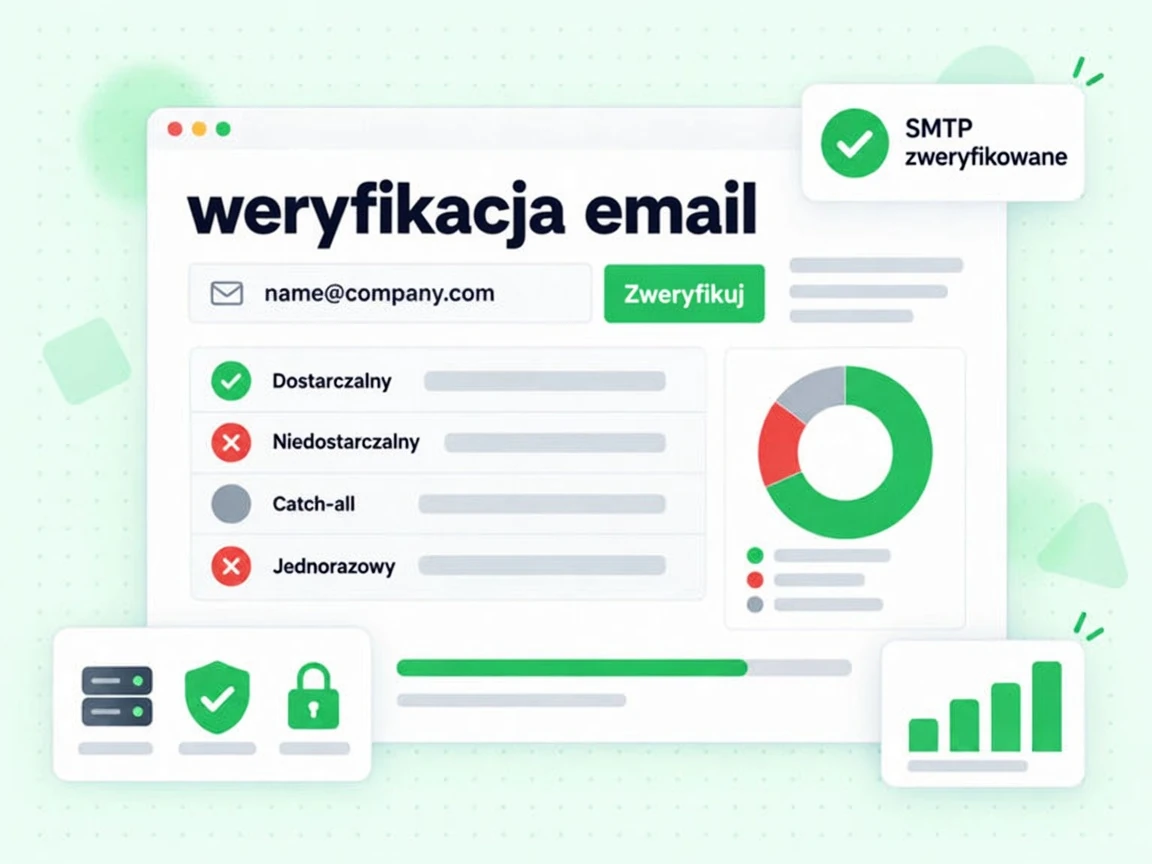 Konsola weryfikacja email sprawdza adres: dostarczalny, niedostarczalny, catch-all i jednorazowy