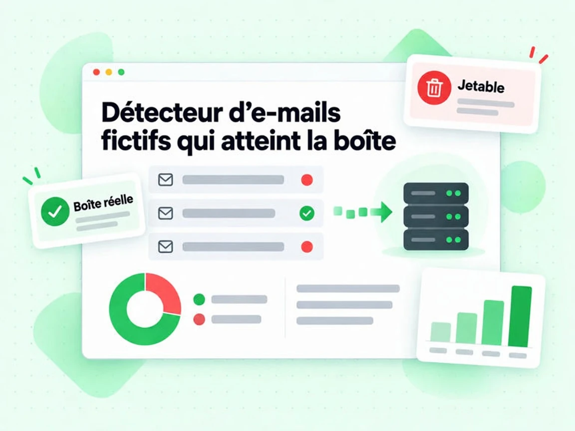 Détecteur d'e-mails fictifs qui atteint la boîte : interface avec Jetable, Boîte réelle