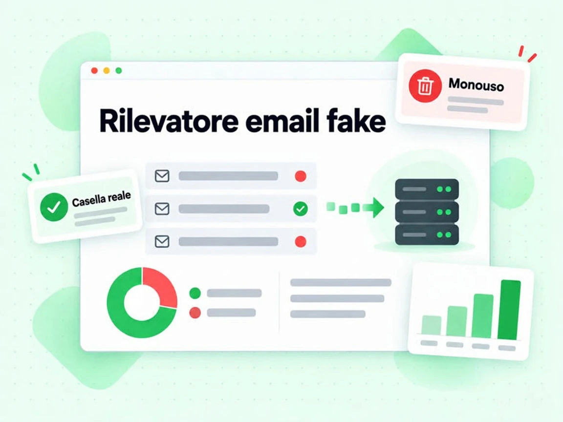 Rilevatore email fake: sonda tre indirizzi e segnala in rosso uno Monouso
