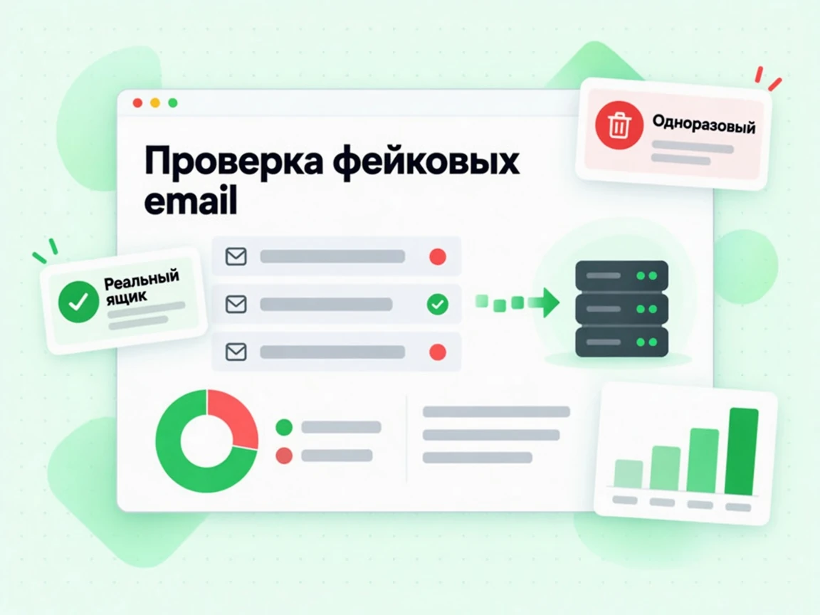 Проверка фейковых email: проба трёх адресов и красный флаг Throwaway