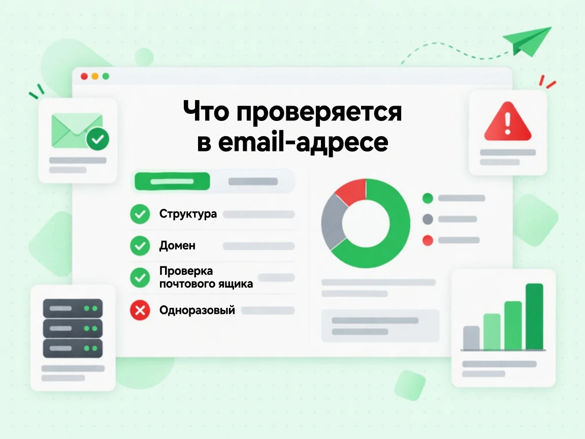 Что проверяется в email-адресе: Structure, Domain, проба ящика и красный флаг Throwaway