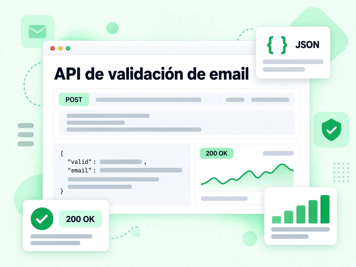 API de validación de email respondiendo a una solicitud con el resultado de una comprobación