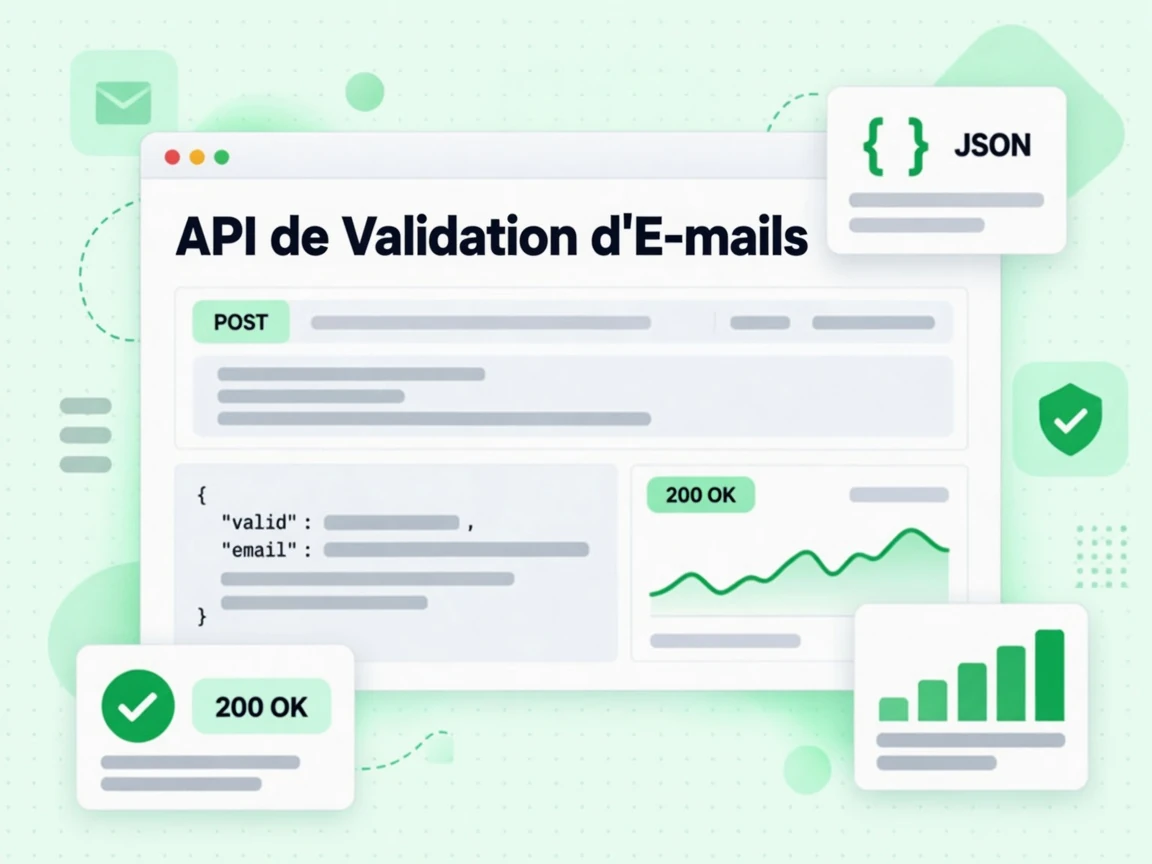 Scène d'intégration de l'API de Validation d'E-mails dans une application.