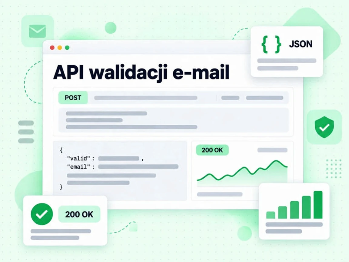 API walidacji e-mail zwraca żądanie POST z plakietką 200 OK i odpowiedzią JSON