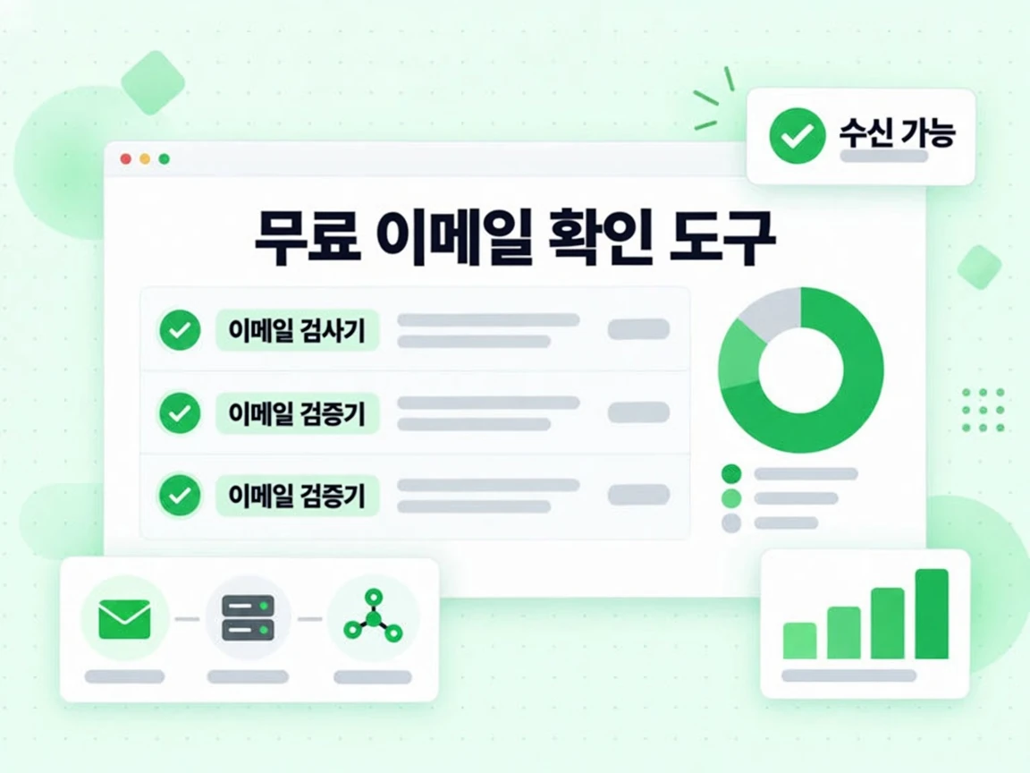 Email Checker, Email Verifier, Email Validator 타일이 있는 무료 이메일 확인 도구 그룹