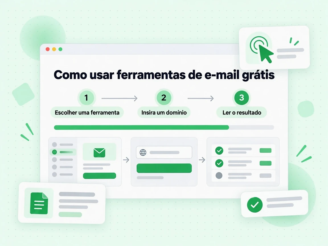 Como usar ferramentas de e-mail grátis: escolher ferramenta, domínio e resultado