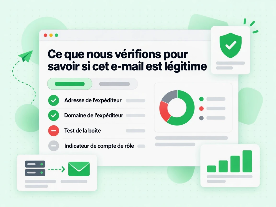 Ce que nous vérifions pour savoir si cet e-mail est légitime : interface avec Adresse de l'expéditeur