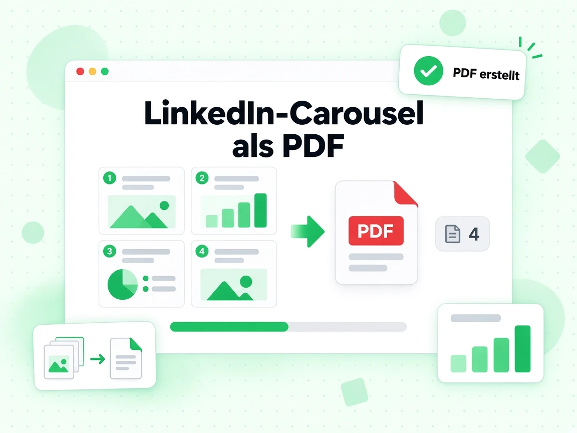 LinkedIn-Carousel als PDF wandelt Folienbilder in eine herunterladbare PDF-Datei um