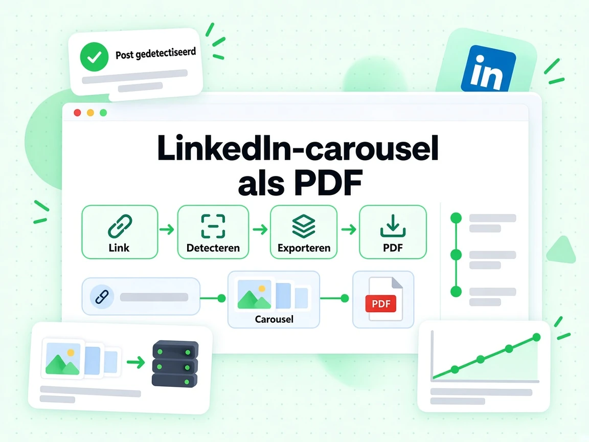 LinkedIn-carousel als PDF door het posttype te detecteren en een bestand te exporteren