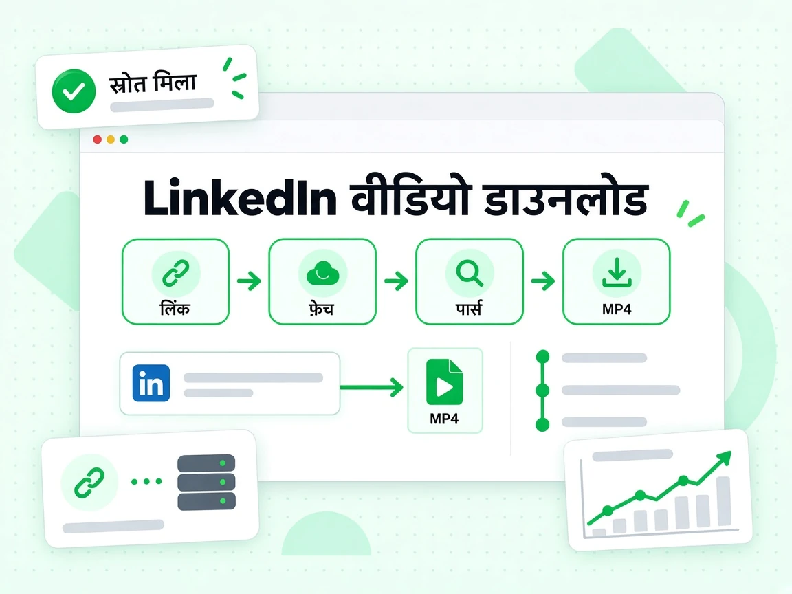 LinkedIn वीडियो डाउनलोड पोस्ट लिंक से MP4 फ़ाइल तक