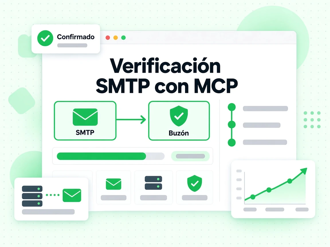 Verificación SMTP con MCP confirma un Buzón por SMTP con el estado Confirmado