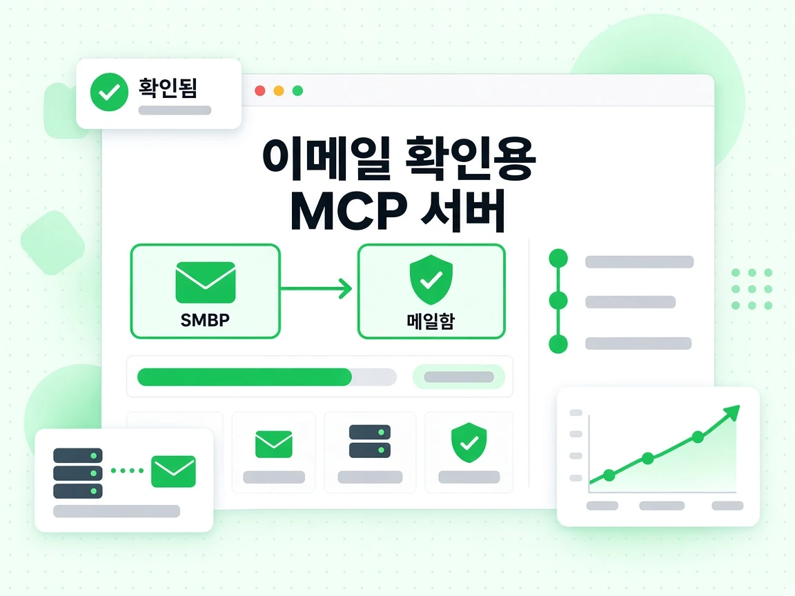 이메일 확인용 MCP 서버가 SMTP로 메일함을 확인하는 화면