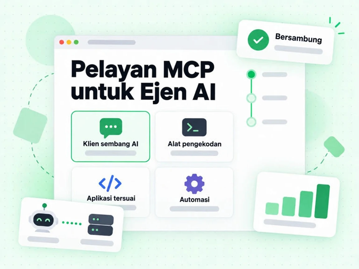 Pelayan MCP untuk Ejen AI menyokong Klien sembang AI, Alat pengekodan, Aplikasi tersuai, Automasi, Bersambung