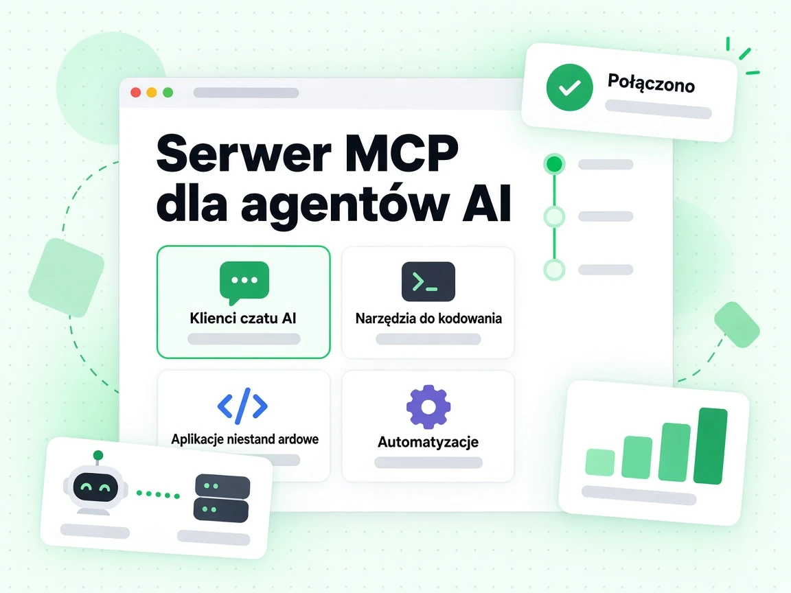 Serwer MCP dla agentów AI używany w klientach czatu, narzędziach do kodowania i aplikacjach