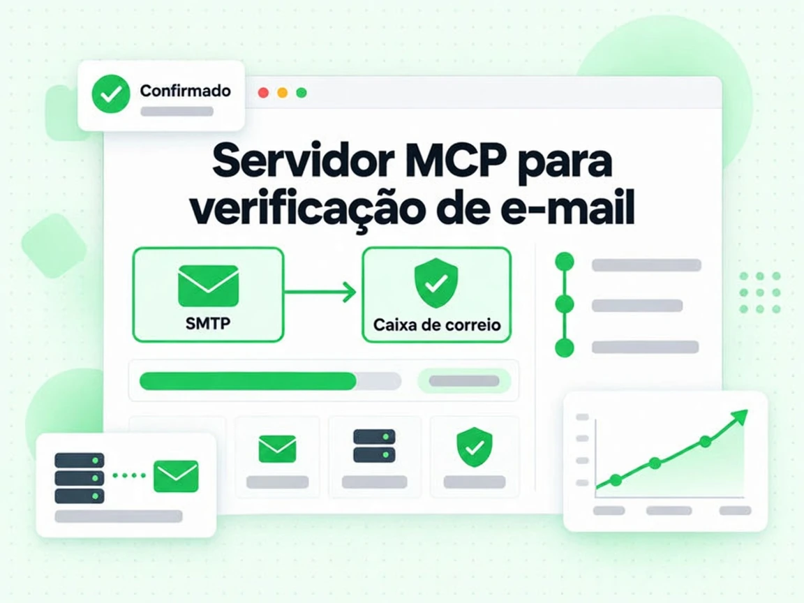 Servidor MCP para verificação de e-mail confirma a Caixa de correio por SMTP e marca Confirmado