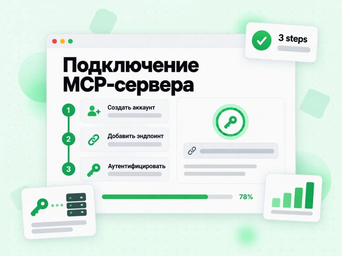 «Подключение MCP-сервера»: создать аккаунт, добавить endpoint и пройти аутентификацию
