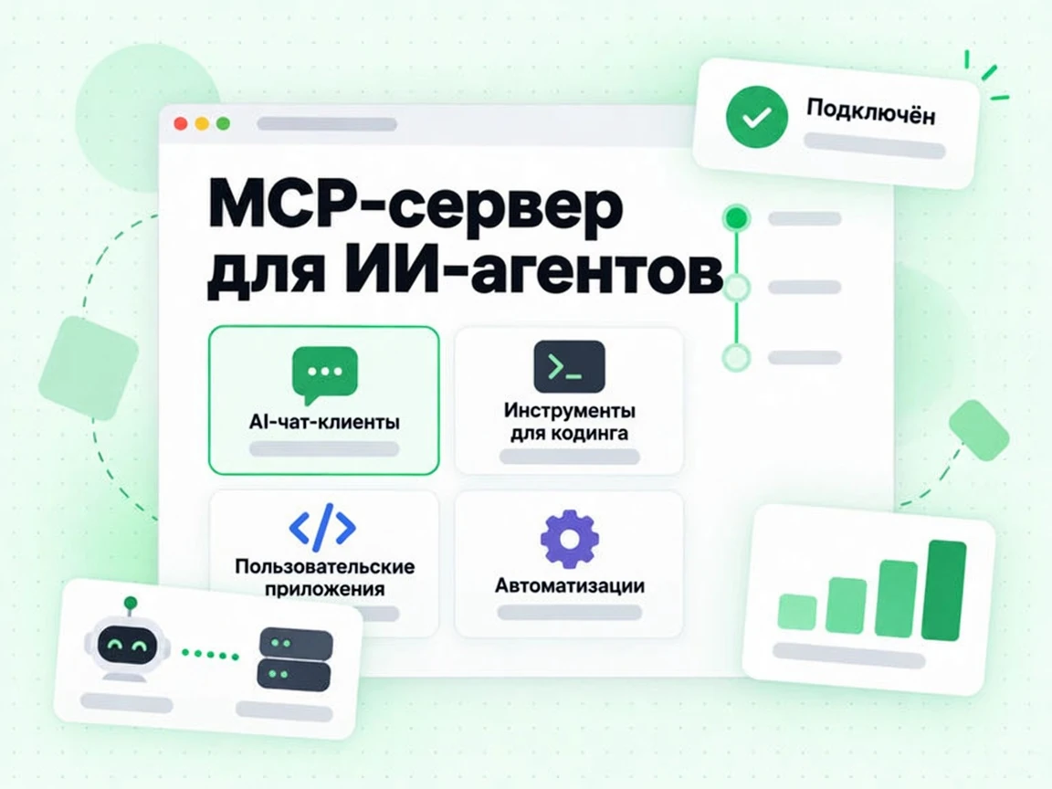 «MCP-сервер для ИИ-агентов»: чат-клиенты, инструменты разработки и свои приложения