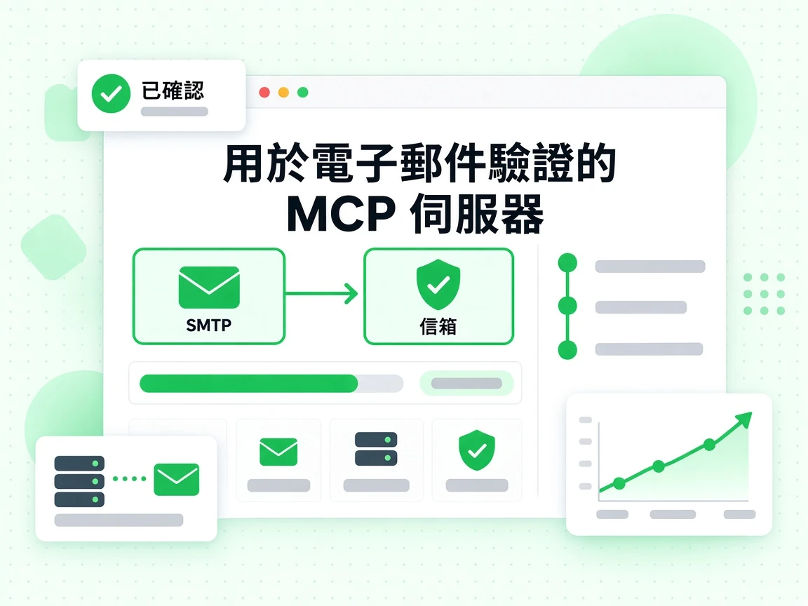 用於電子郵件驗證的 MCP 伺服器透過 SMTP 確認信箱，並標示已確認。