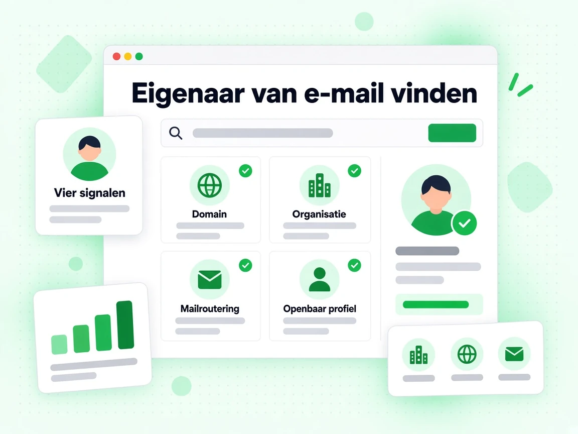 Eigenaar van e-mail vinden signalen voor domein, organisatie, mailroutering en openbaar profiel