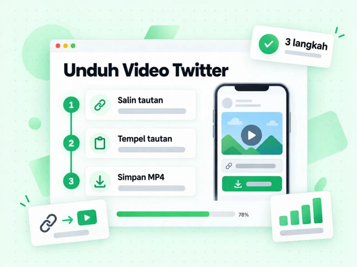Unduh Video Twitter dalam tiga langkah: salin tautan, tempel, dan simpan MP4