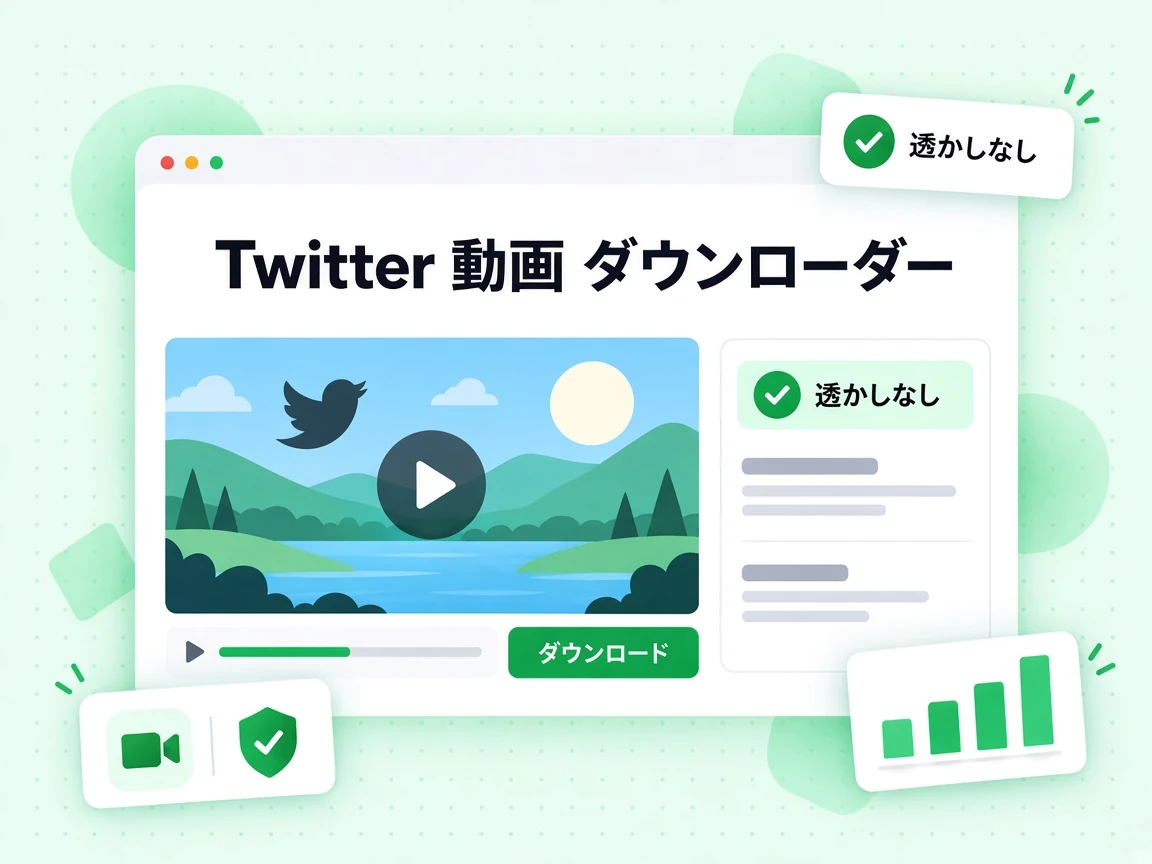 Twitter 動画 ダウンローダーは公開投稿の動画を透かしなしでダウンロードして保存する